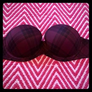 Victoria secret pink strapless push up bra